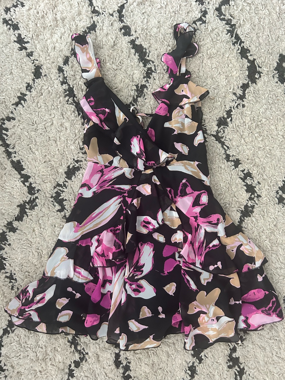 Floral Print Mini Dress